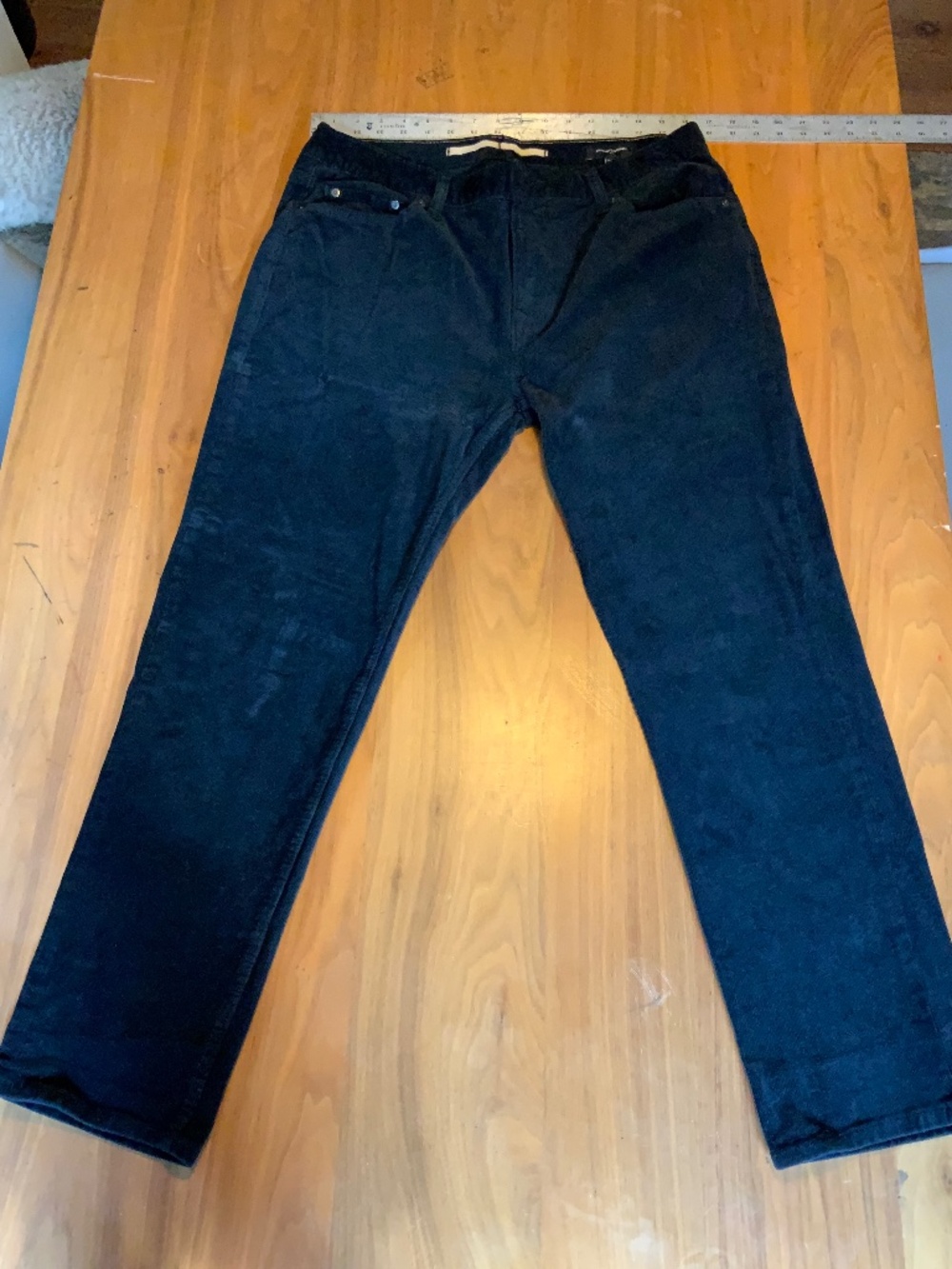 Banana Republic Travel Cord Corduroy Pants Black 34x30